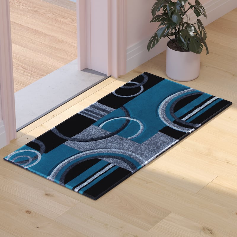 Modern Geometric Design Abstract Area Rug