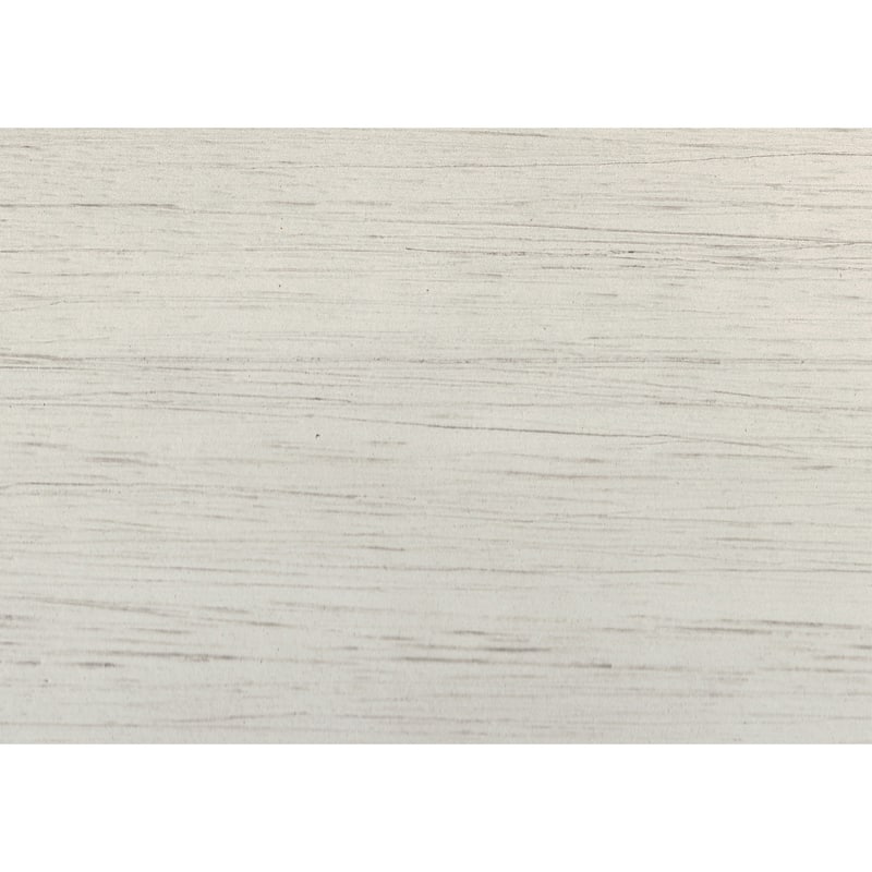 Fabric Upholstered Padded Bench with Tapered Feet, Antique White and Gray - 19.5 H x 16 W x 48 L