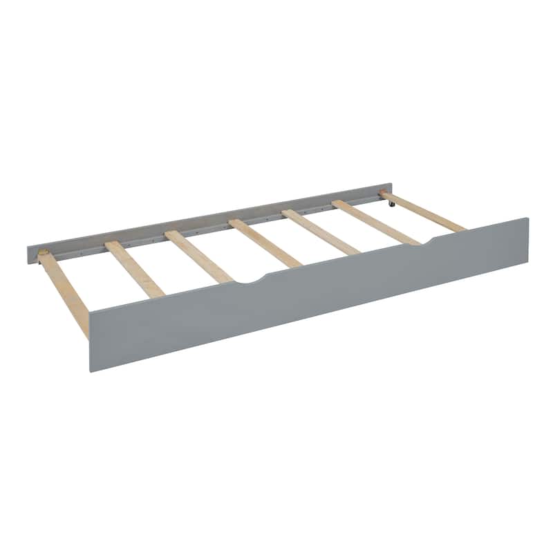 Twin Bunk Bed with Trundle and Desk