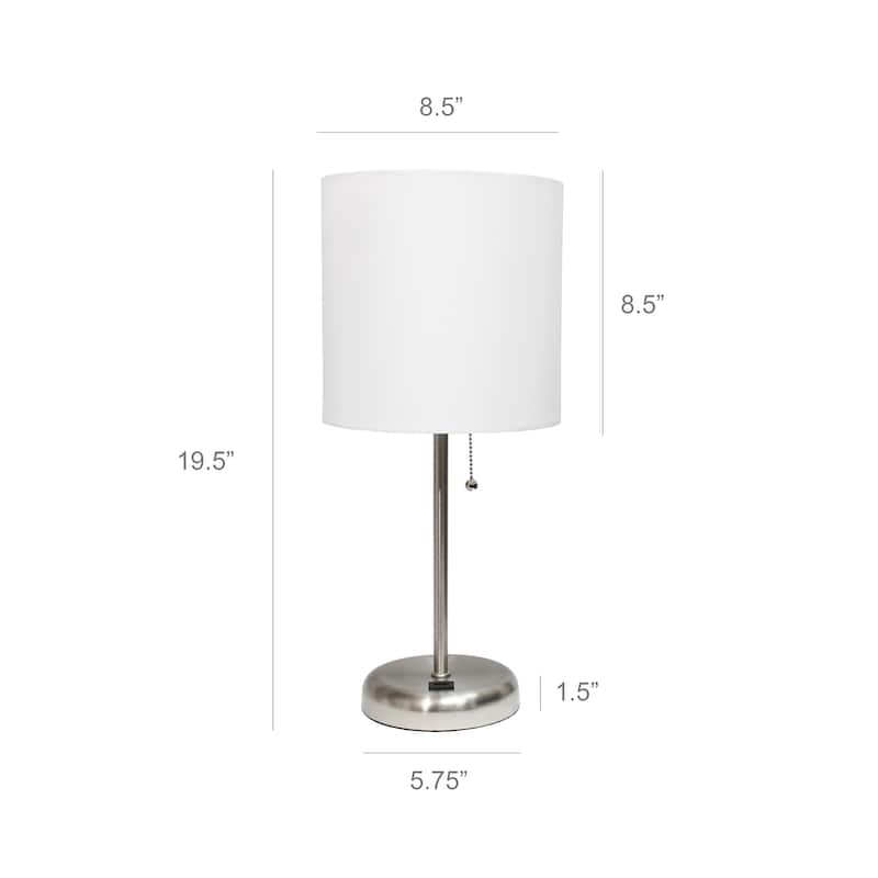 Simple Designs 19.5" Desk Lamp with Feit LED Bulb Included - 19.50