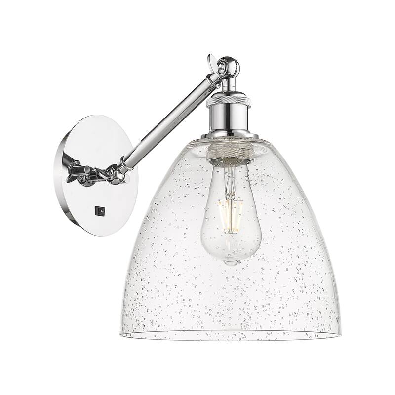 Innovations Lighting Endless Possibilities Ballston - Bristol - 1 Light 9" Adjustable Sconce - Arm Adjusts Up and Down - Polished Chrome/Seedy