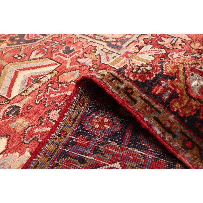 ECARPETGALLERY Hand-knotted Sarabi Dark Red Wool Rug - 9'5 x 12'2