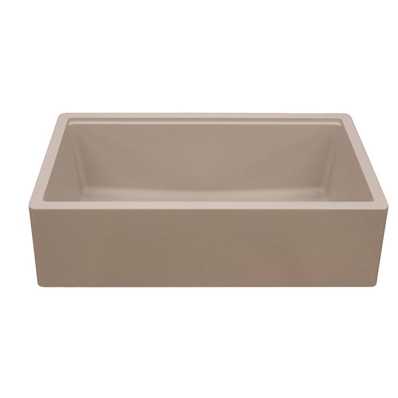 Titan Farmhouse Granite Single Bowl Kitchen Sink with Cutting-Board & Strainer