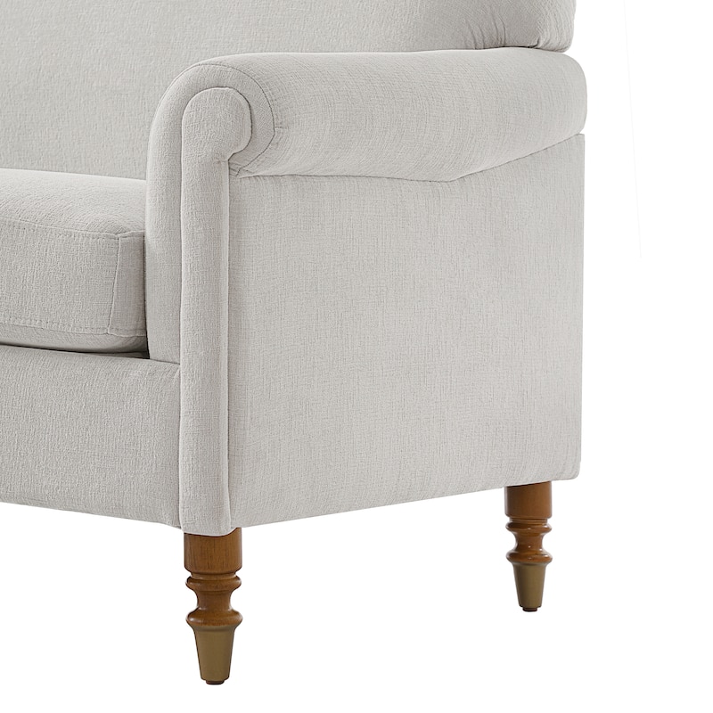 Christopher Knight Home - Modern Upholstered Loveseat Sofa with Rolled Arms