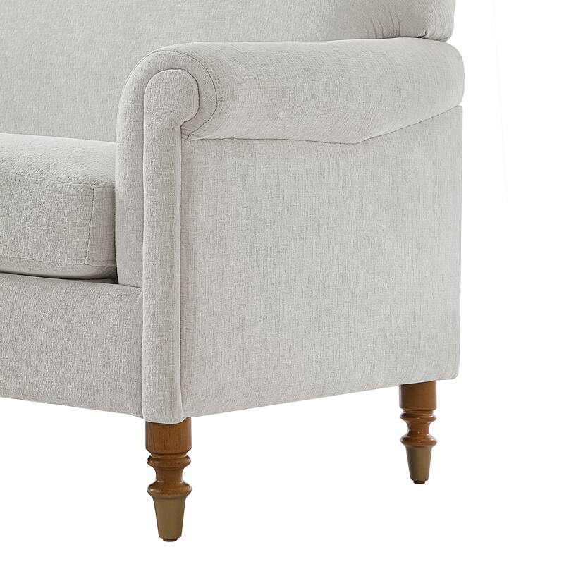 Modern Loveseat Sofa 77.5" 2-seater Couch Upholstered Loveseat with Rolled Arms for Living Room,Reading Corner and Small Spaces