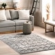preview thumbnail 1 of 7, Nuloom Kaylani Transitional Medallion Area Rug 4' x 6' - Grey - Rectangle