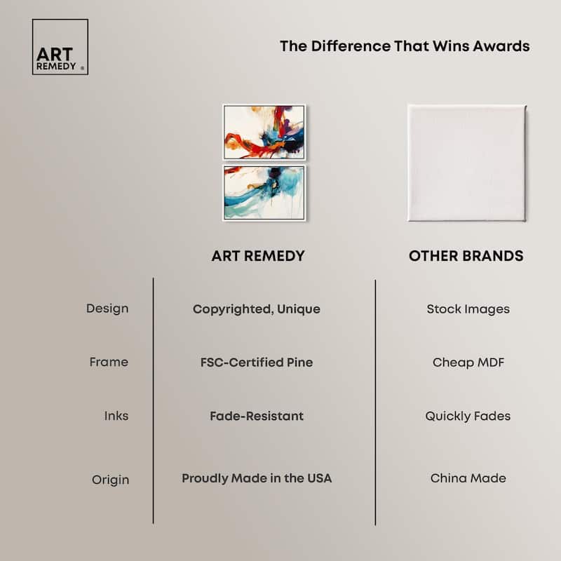 Vibrant Palette I Canvas Set of 2 by Art Remedy