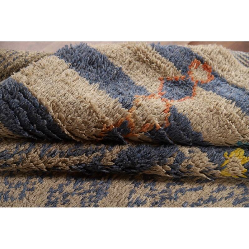 Trellis Plush Moroccan Oriental Area Rug Handmade Bedroom Wool Carpet - 6'11" x 10'4"