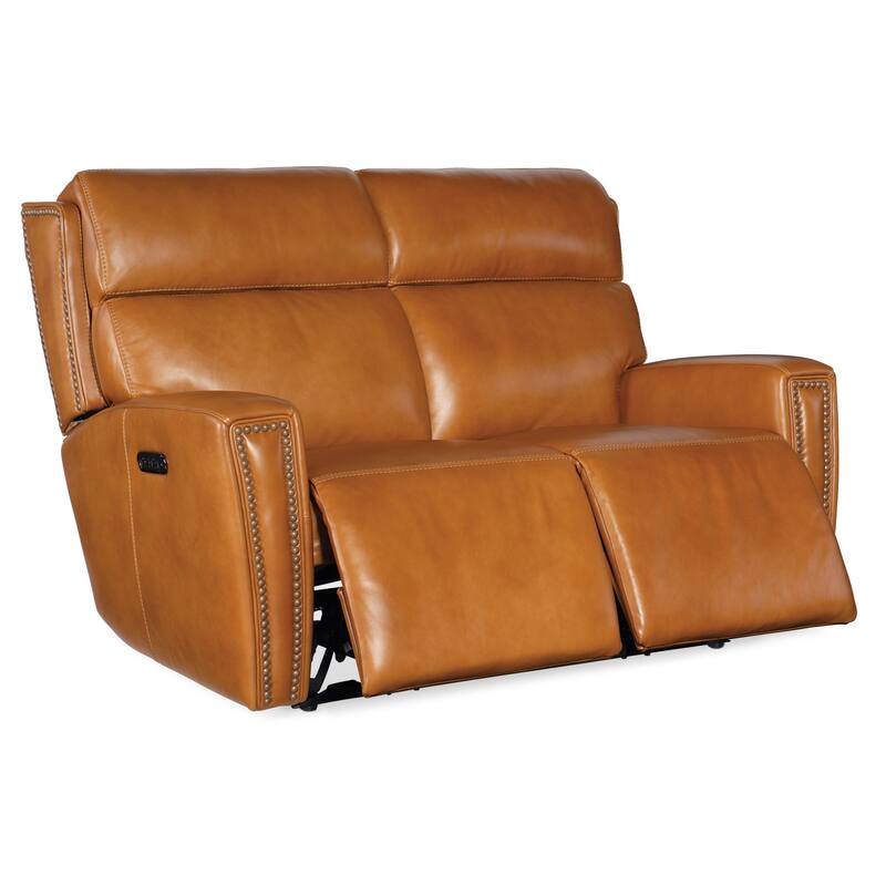 Hooker Furniture SS704-RUTHE-POWER-LOVESEAT Ruthe 59" Wide Leather