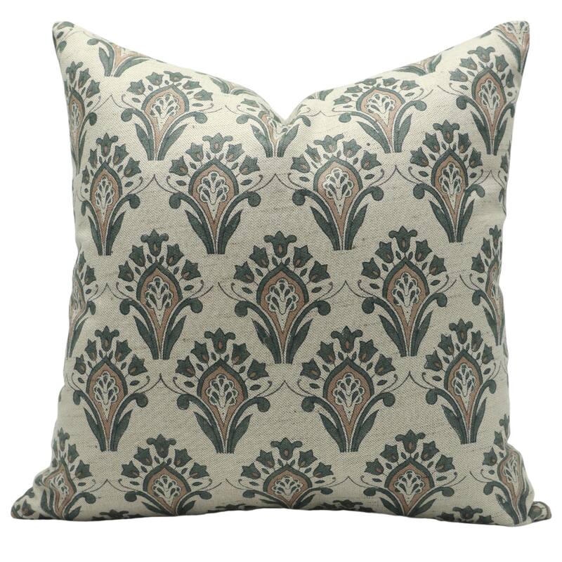 Fabdivine Linen Bohemian Block print pillow Cover - Pillow Covers - 14" x 36"