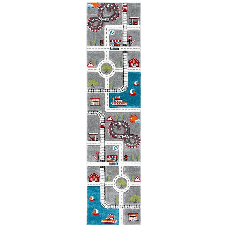 SAFAVIEH Carousel Kids Koika Neighborhood Road Rug