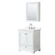 Option White / White Quartz Top / Polished Chrome
