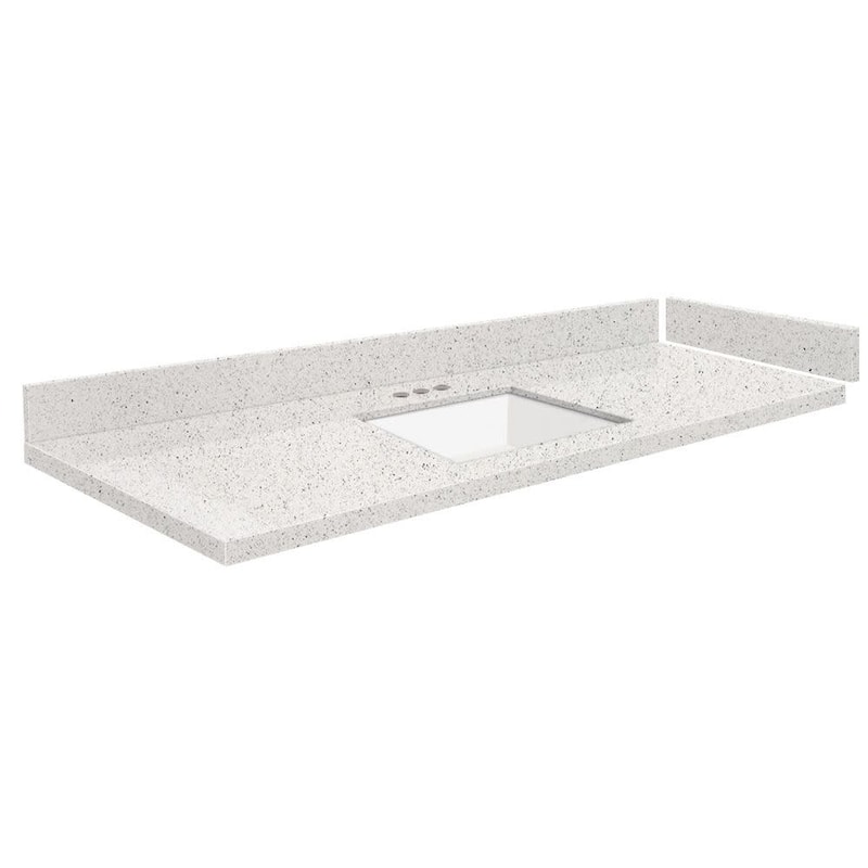 Transolid VT61x22-1KU-4 Silestone 61" Quartz Vanity Top with