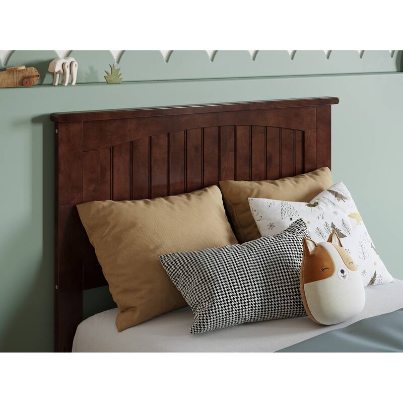 AFI Nantucket Headboard with Attachable Charger - Walnut - Twin
