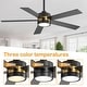 preview thumbnail 45 of 47, Airsurfer 52 in. Integrated LED Indoor Ceiling Fans with Light and Remote Control Included