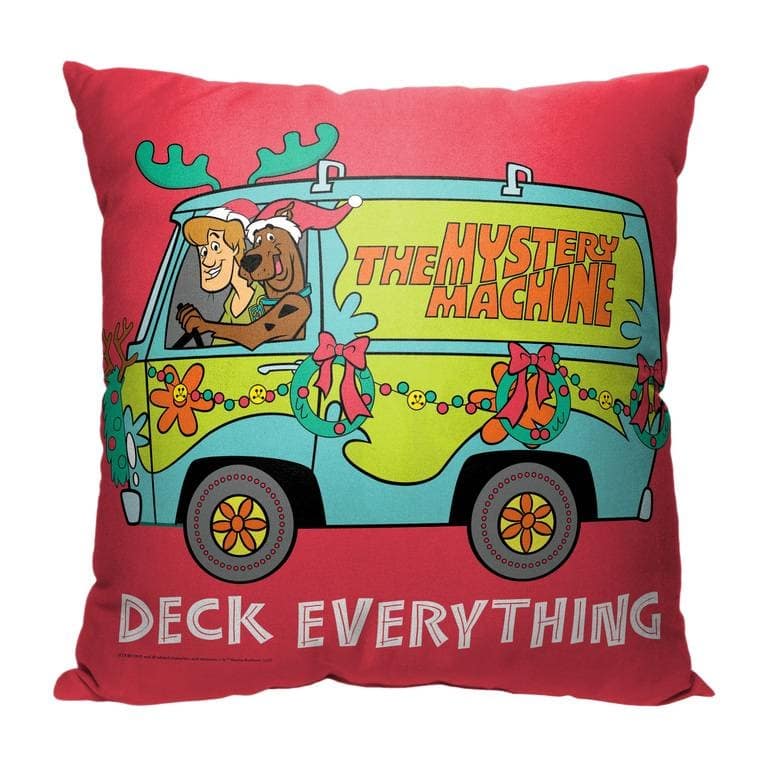 Warner Brothers Scooby Doo Deck Everything 18 Inch Throw Pillow