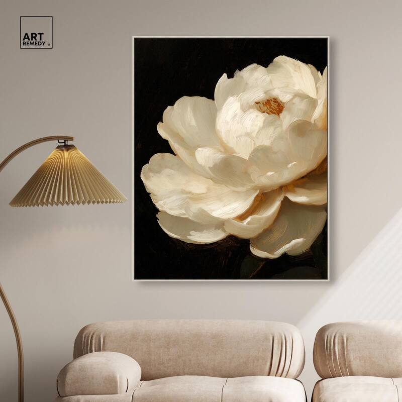 Dramatic Bloom Canvas by Art Remedy