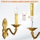 preview thumbnail 5 of 4, Candle Covers Sleeves, Socket Sleeves for Candelabra Base Bulbs