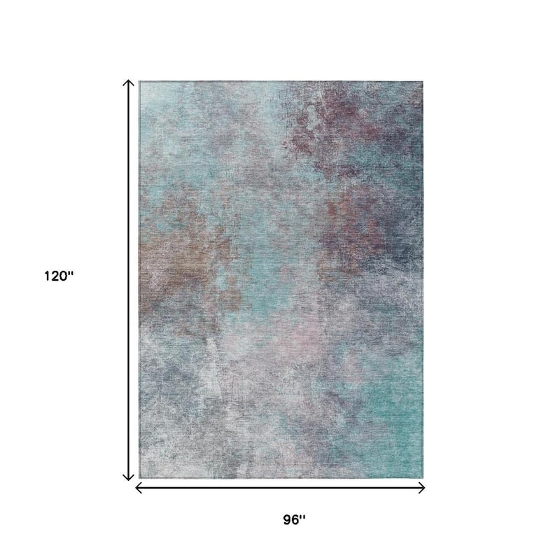 HomeRoots Abstract Transitional Rectangle Outdoor Rug