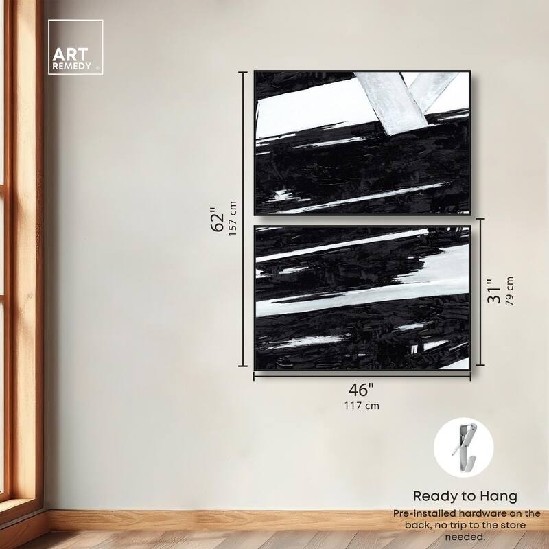 Geometric Story Canvas Set of 2 by Art Remedy
