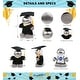 preview thumbnail 2 of 3, DolliBu Standing Astronaut Graduation Plush Toy with Gown and Cap - 8 inches