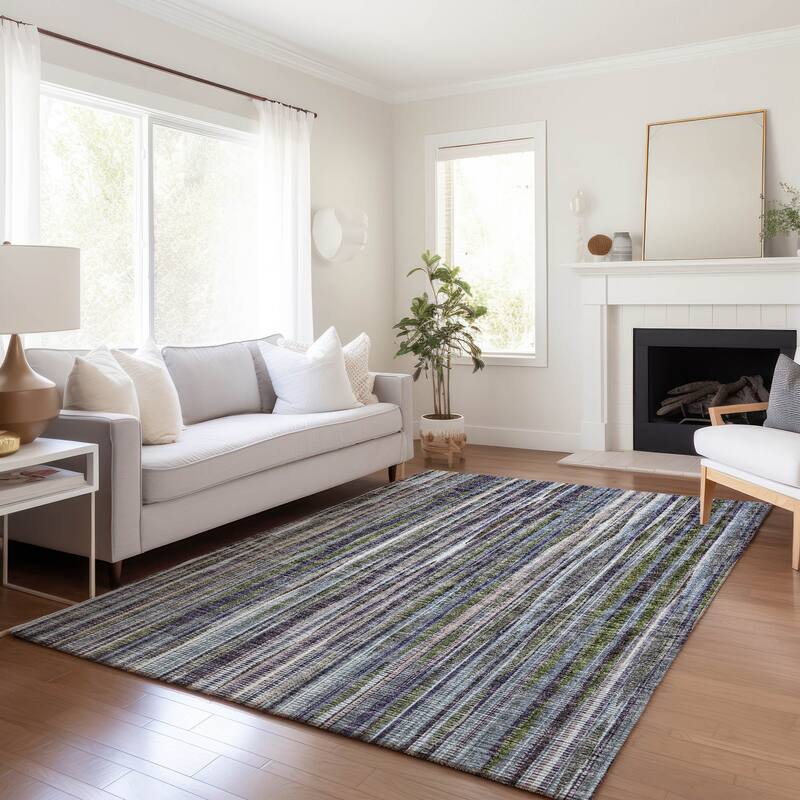 Premium Washable Super Soft Modern Stripes Mayfield Rug