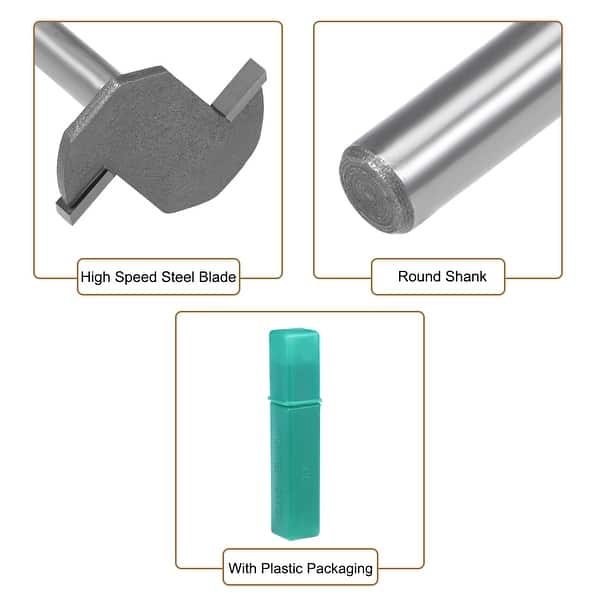 Shop T Slot Router Bit 1 4 Shank 1 8 Cutting Depth 2 Flutes