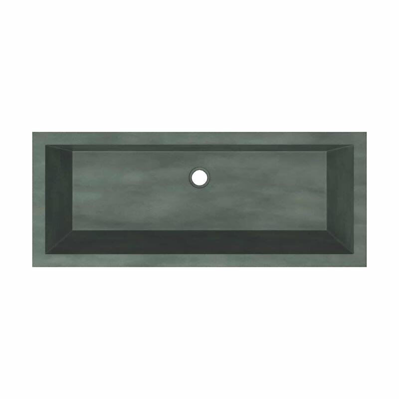 Arcata NativeStone drop-in Rectangular Bathroom Sink