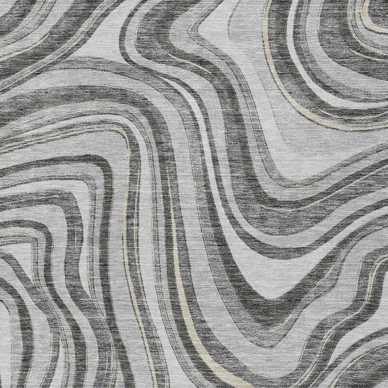 HomeRoots Abstract Transitional Rectangle Outdoor Rug