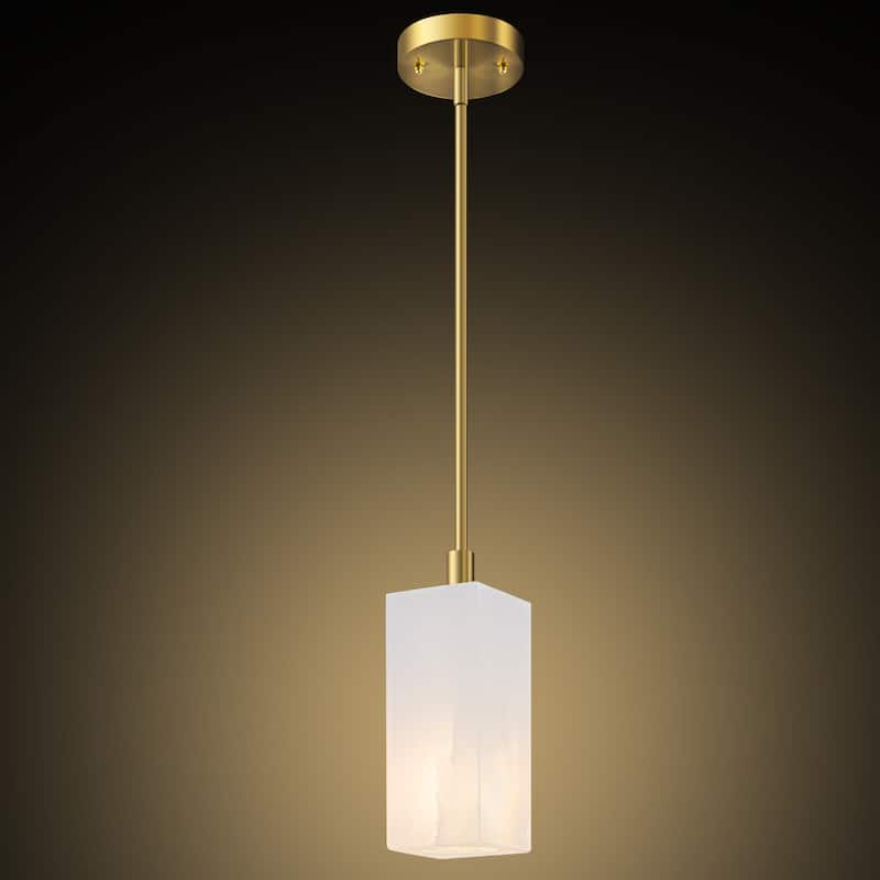 FTL Alabaster Pendant Lights Kitchen Island Gold Marble Hanging Light