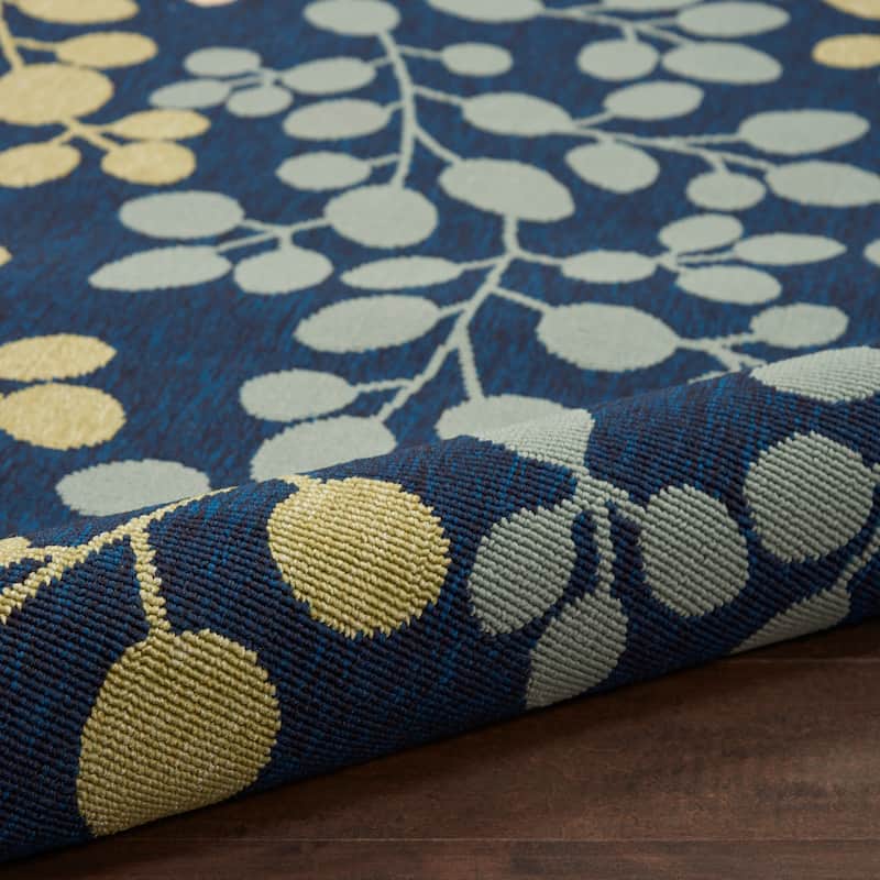 Nourison Caribbean Indoor/Outdoor Modern Floral Area Rug