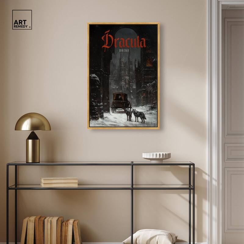 Dracula Gothic Cover Canvas by Art Remedy