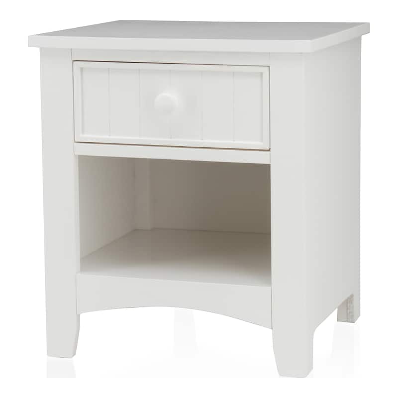 Ettrick Transitional Espresso Wood 1-Drawer Night Stand by Copper Grove