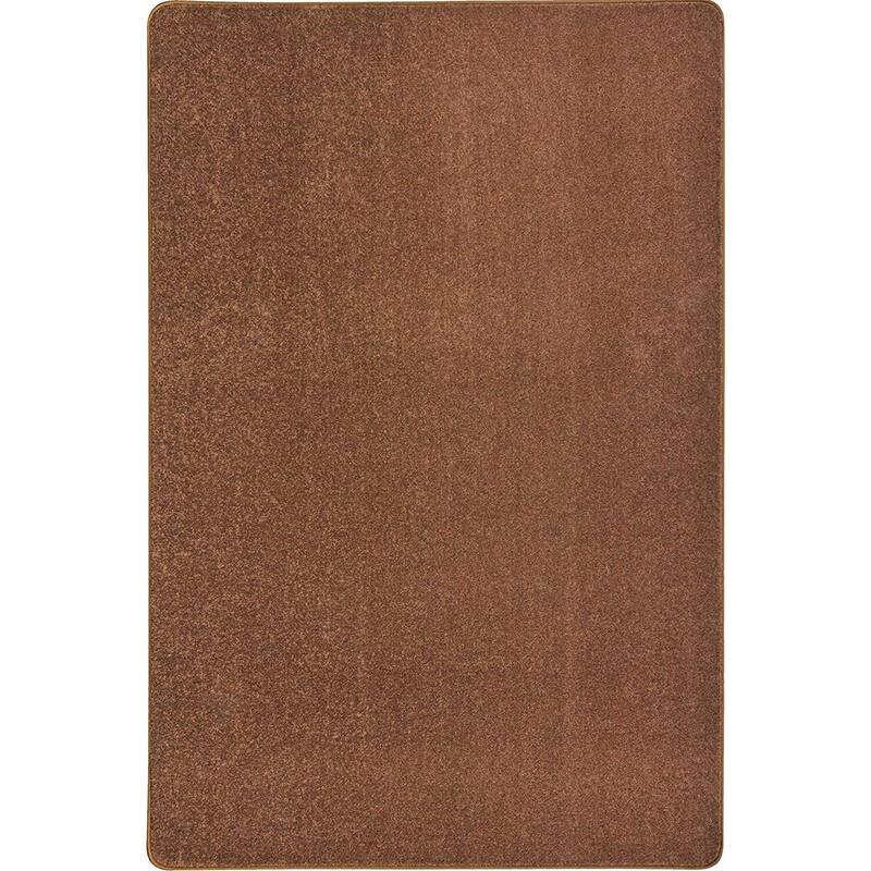 4'x6' area rug in Brown - durable soft decorative rug for home, living room & bedroom - 6' x 7'
