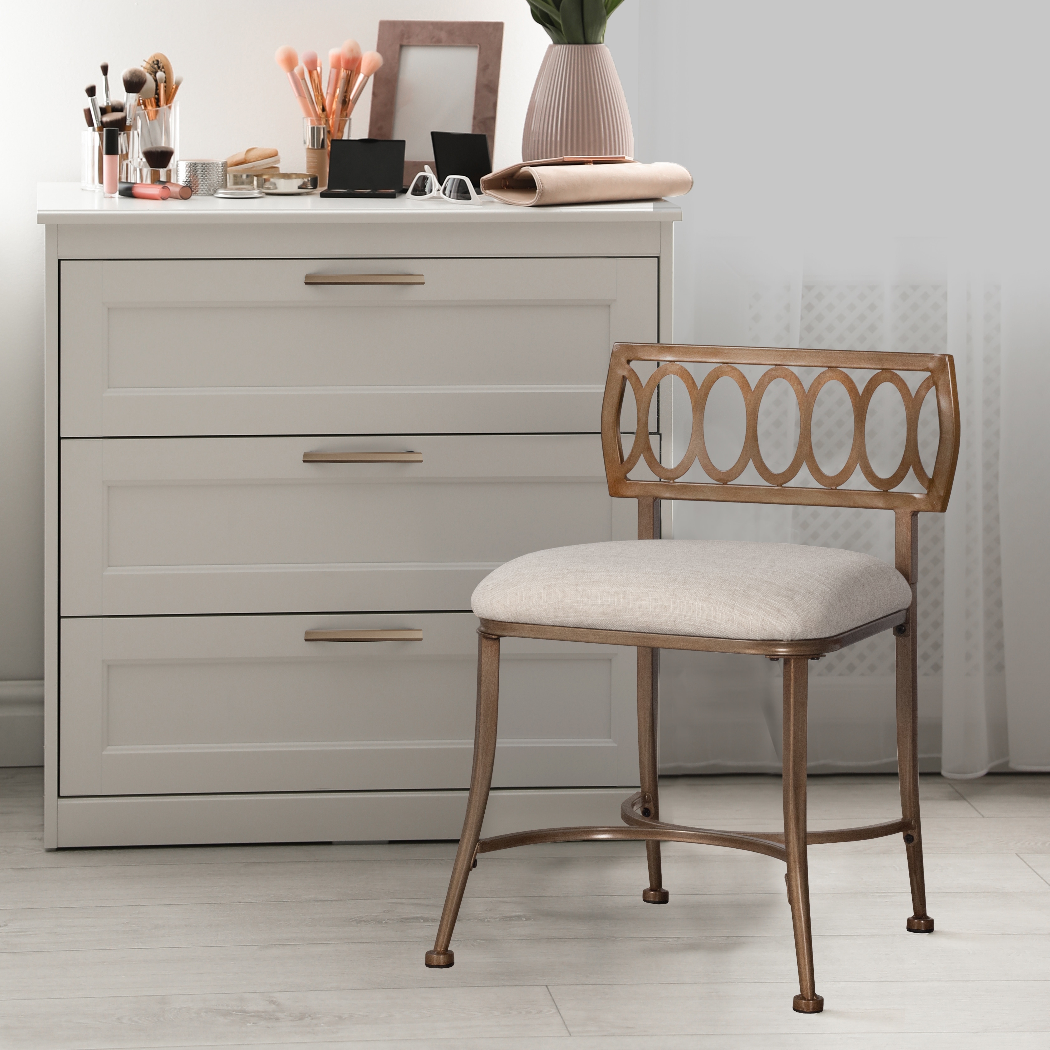 Boho hotsell vanity stool