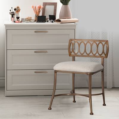 Hillsdale Furniture Canal Street Metal Vanity Stool