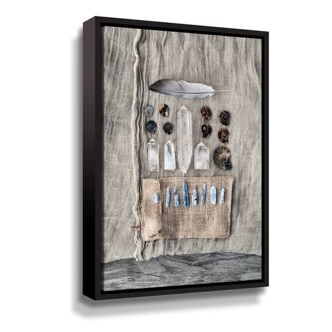 Fossil And Feather Gallery Wrapped Floater-framed Canvas