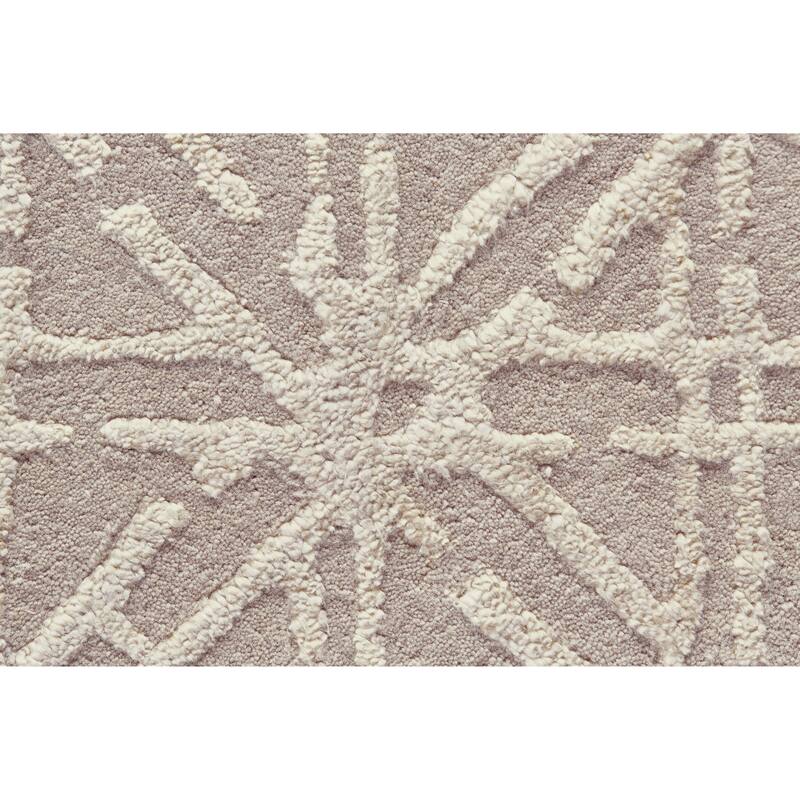 Hartford Tufted Lattice Wool Rug, Cloud Blue/Sky Gray, Area Rug