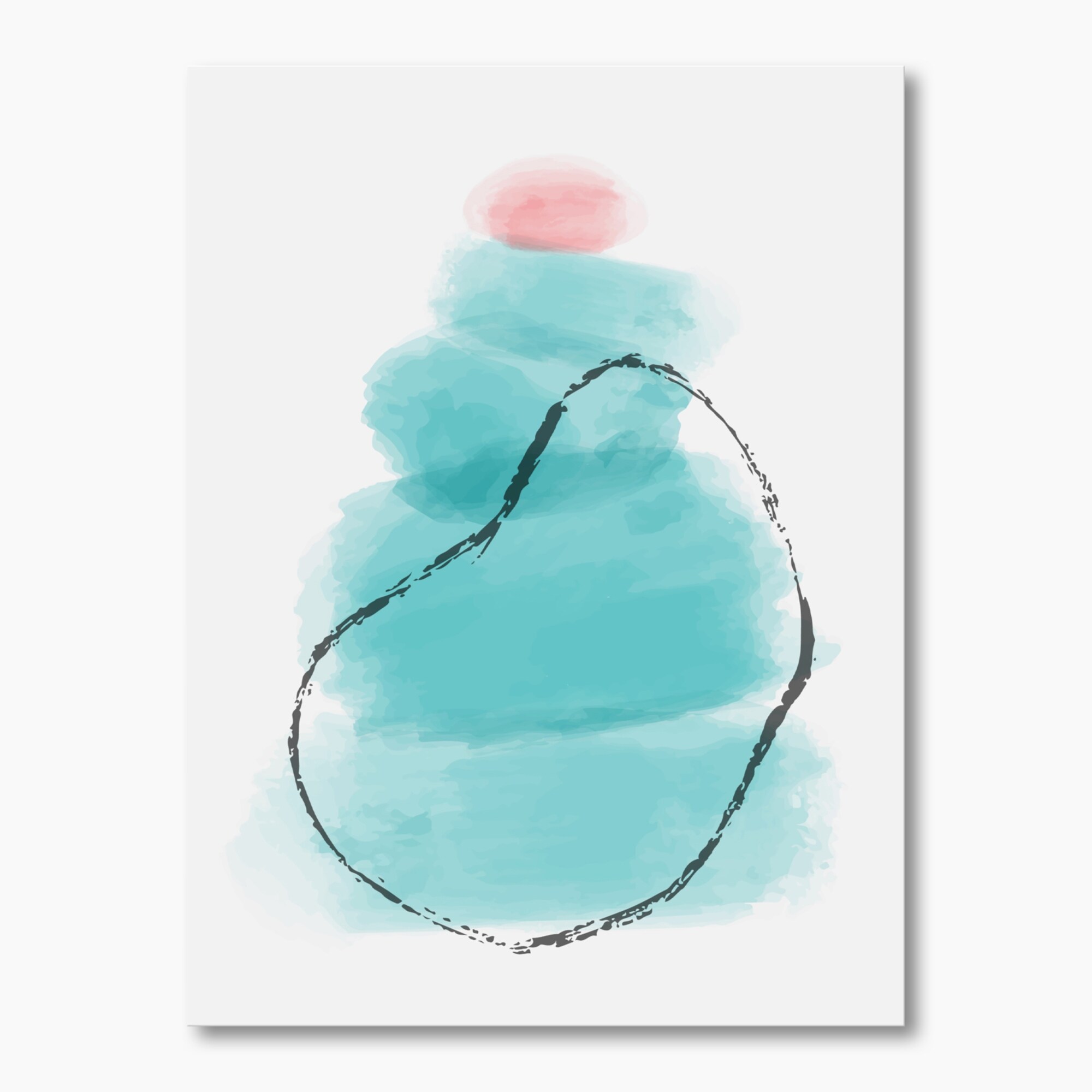 Designart Minimal Elementary Organic And Geometric Compostions XXXXXXII  Modern Canvas Wall Art Print - Bed Bath & Beyond - 32590252