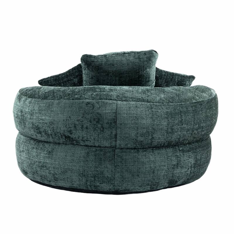 Durable Lazy Sofa Comfort Lounger, High Back Bean Bag Couch with 3 Pillows
