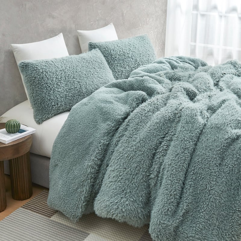 Stop It, No You Stop It - Coma Inducer® Oversized Comforter Set - Mossy Gray Fox