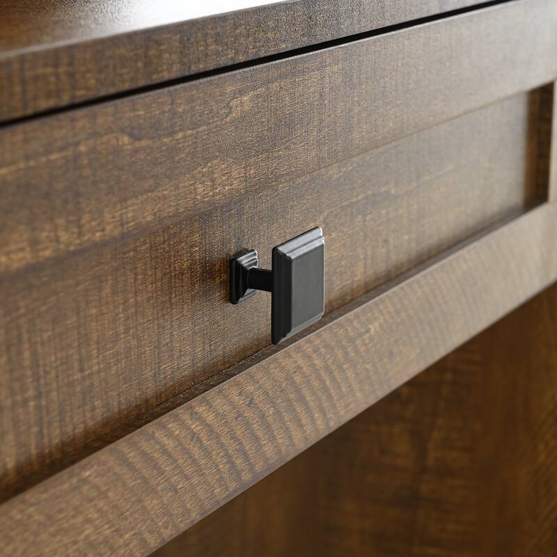 Vanity Desk with Touch Control Light Mirror, Dressing Table Set with Charging Station & Stool, Large Makeup Vanity Table