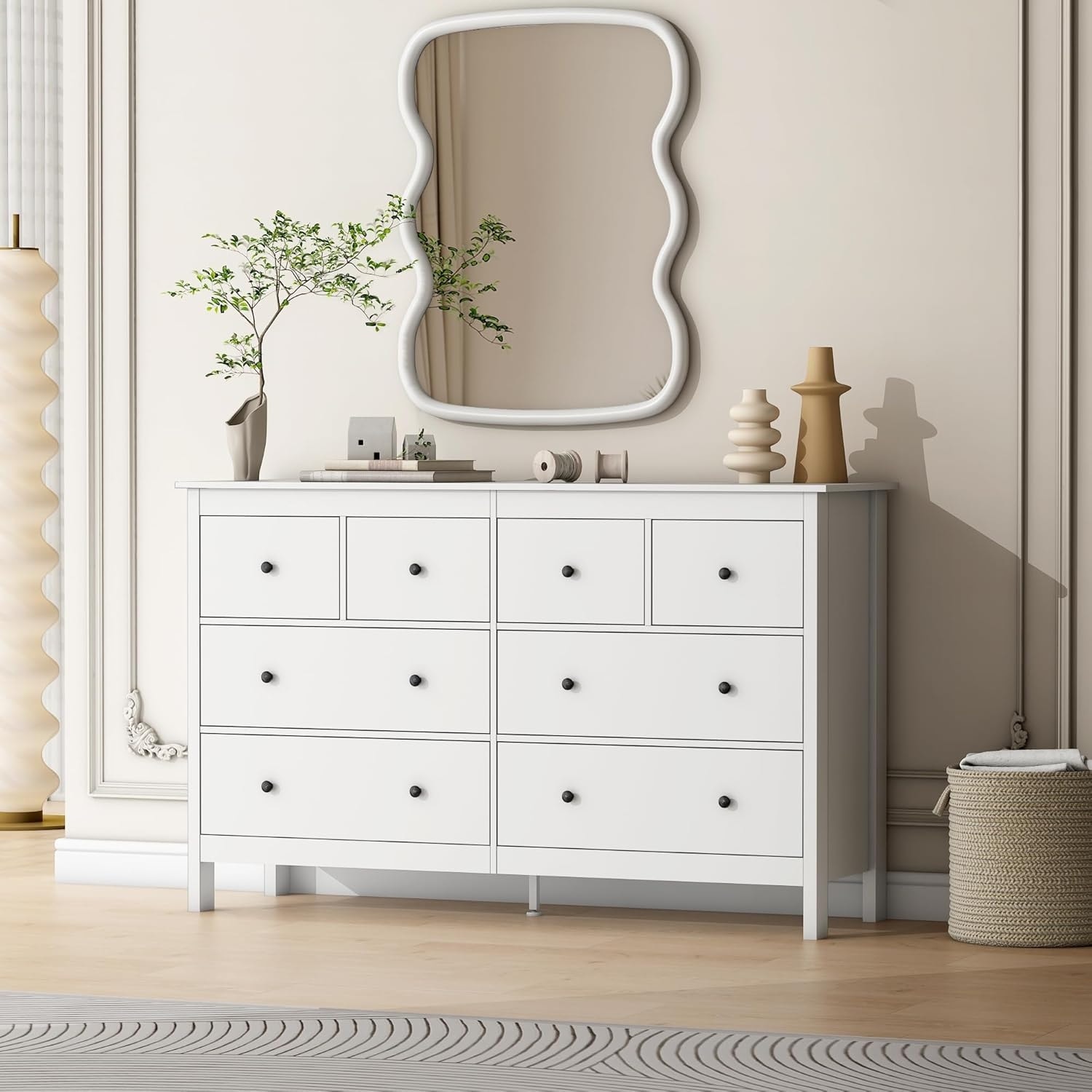 50 inch wide dresser Modern White 8-Drawer Dresser, Storage Chest for Bedroom or Living Room - Bed Bath & Beyond Crochet Dolls - (Clothes, Color:MONTEREY Nordstrom Spring Tall dresser rich walnut