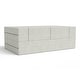 preview thumbnail 89 of 114, Jaxx Zipline Convertible Queen-size Sleeper Loveseat and Ottoman Set