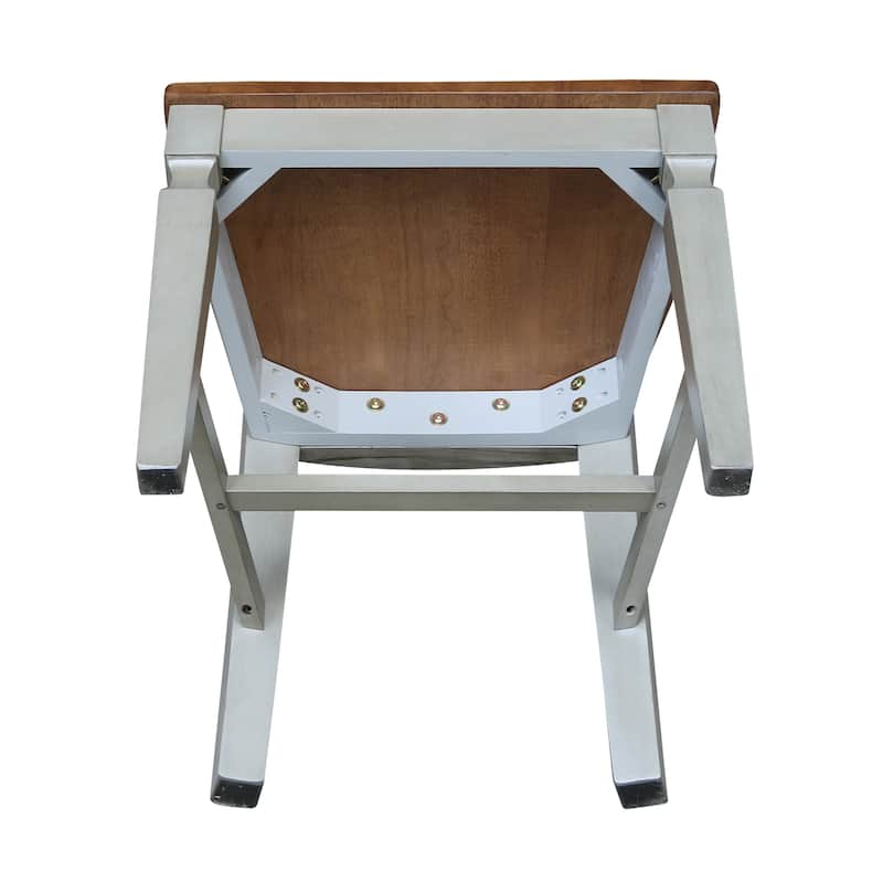 Vista Ladderback Solid Wood Dining Chairs - Set of Two