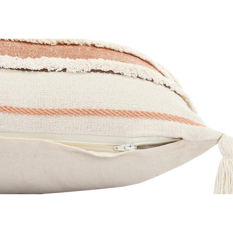 Sevita Sacral Earth Quarry Striped Throw Pillow