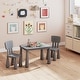 preview thumbnail 4 of 8, Gymax Kids Table & 2 Chairs Set Toddler Activity Play Dining Study