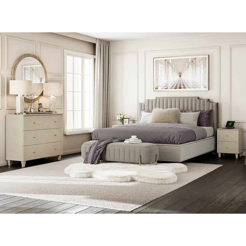 3-Drawer Dresser and Nightstand Set for Bedroom - 2 Packs