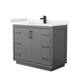 Option Dark Gray / White Quartz Top / Matte Black