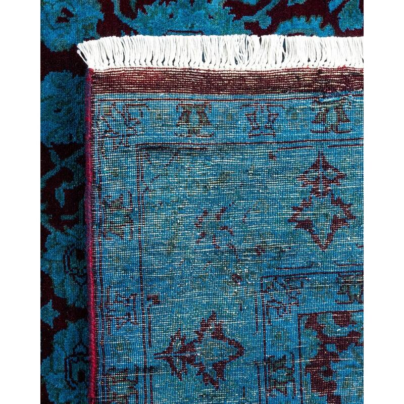 Fine Vibrance, One-of-a-Kind Hand-Knotted Area Rug - Red, 4' 2" x 6' 1" - 4' 2" x 6' 1"